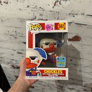 Funko Pop Chuckles with Red and Blue Accents